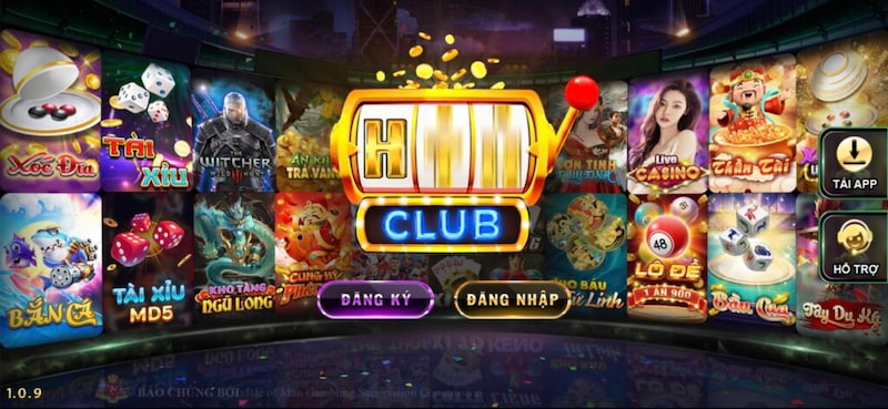 Thiết kế giao diện trang chủ Hit Club hiện đại, ấn tượng